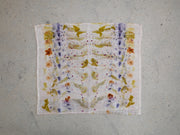WAPR torchon lin bio avec impression végétale claire / organic linen tea towel with ecoprints
