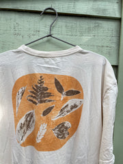 WOPE t-shirt pièce unique / impression feuilles Réunionnaises