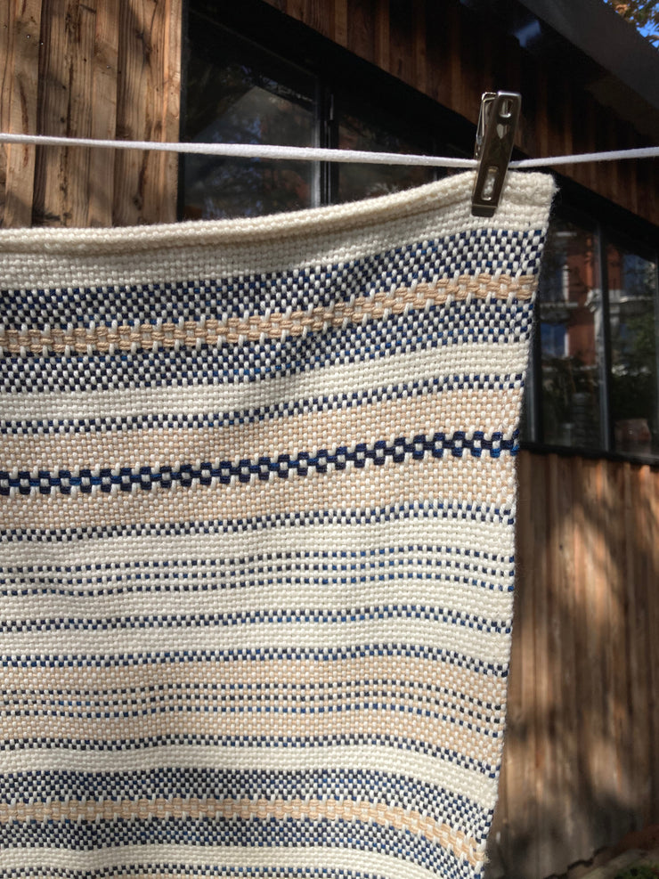 WOVI new couverture bébé laine tissée main / hand woven wool baby blanket