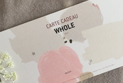 Offrez la carte cadeau WHOLE / gift card